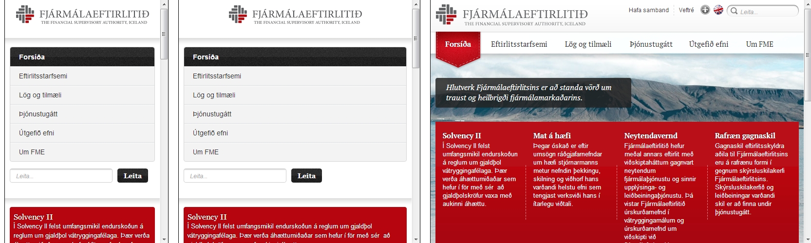 Íslenskir responsive / skalanlegir vefir