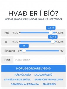 Hvað er í bíó? vefurinn