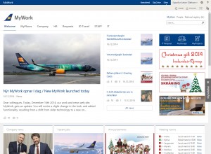 Forsíða innri vefs Icelandair